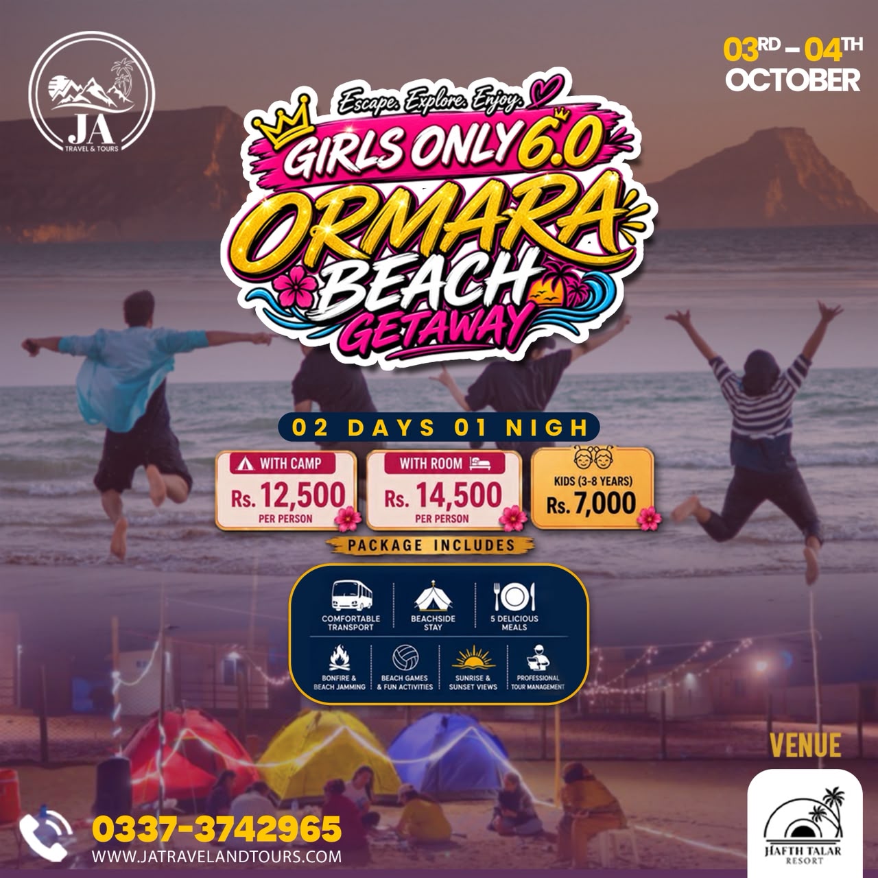 GIRLS ONLY 6.0 — ORMARA BEACH GETAWAY